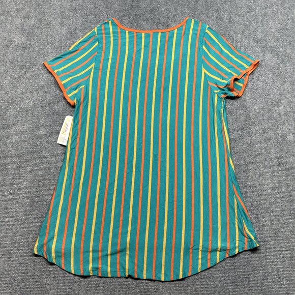 LulaRoe Lot of 2 Classic T-Shirt Womens L Multicolor Striped Short Sleeve New - Picture 7 of 7